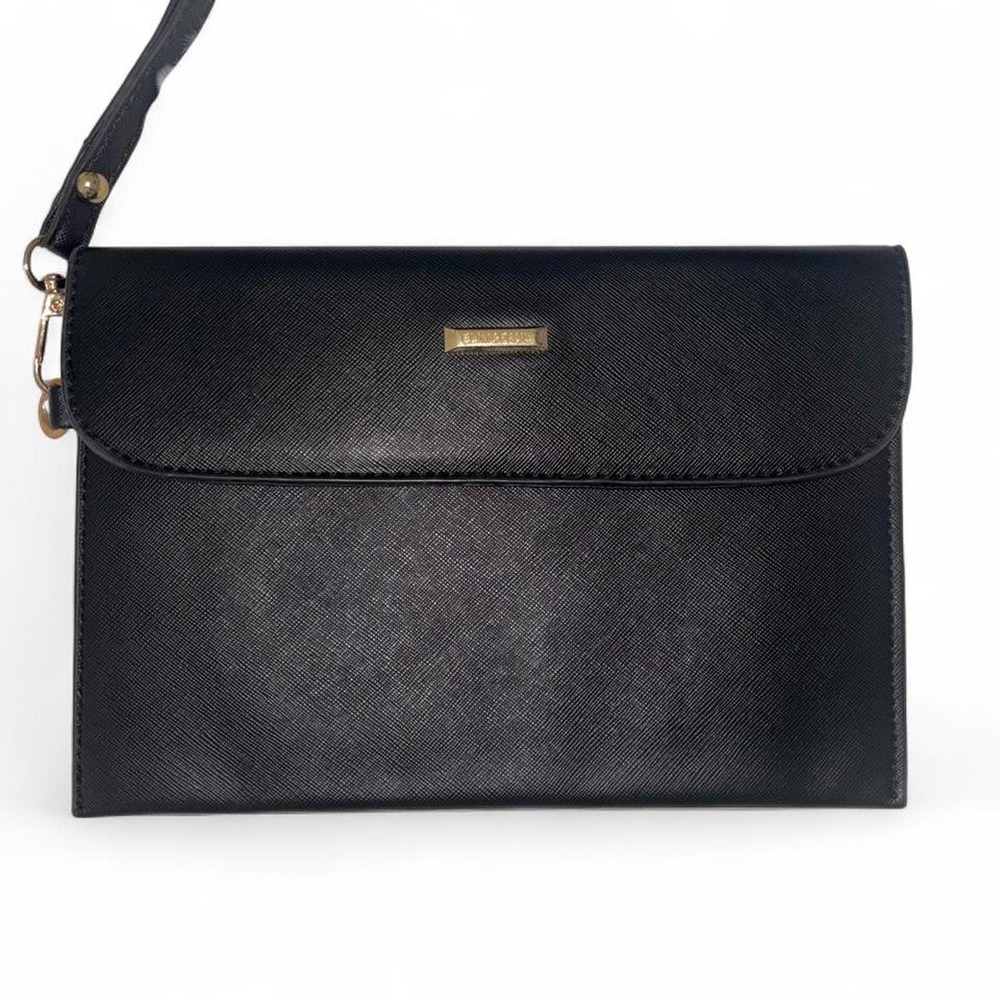 Elim & Paul Back Saffiano Leather Wristlet